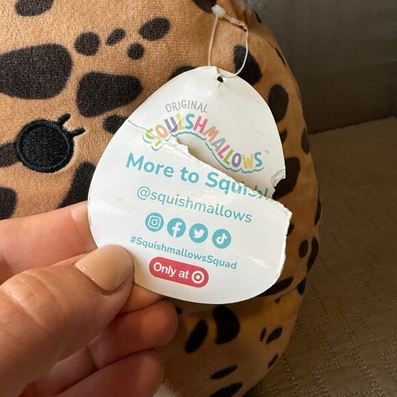 NWT Squishmallow Kei the Cheetah 10" Soft Plush Toy KellyToy Soft Belly - Picture 5 of 10